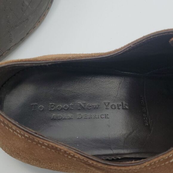 To Boot New York Tan Suede Derby Shoes Style Size 11 - Picture 5 of 9